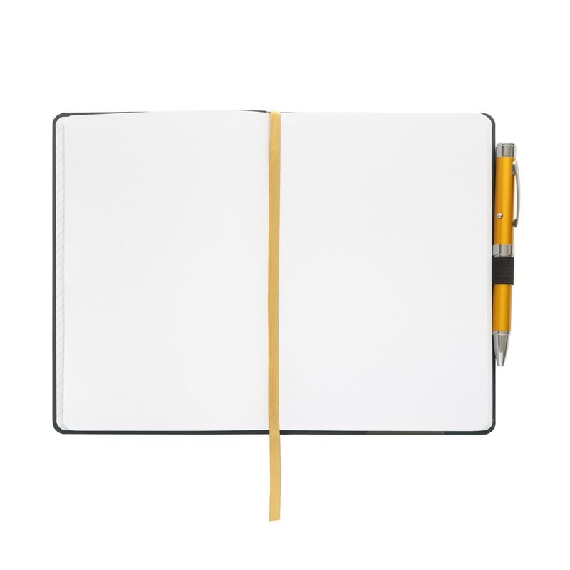 Cuaderno A5 Real Madrid azul marino con bolígrafo amarillo - 4