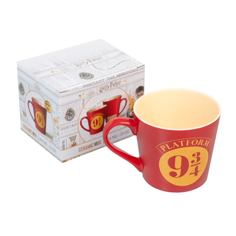 Taza roja ERIK de Harry Potter con diseño de la Plataforma 9 3/4 - 4