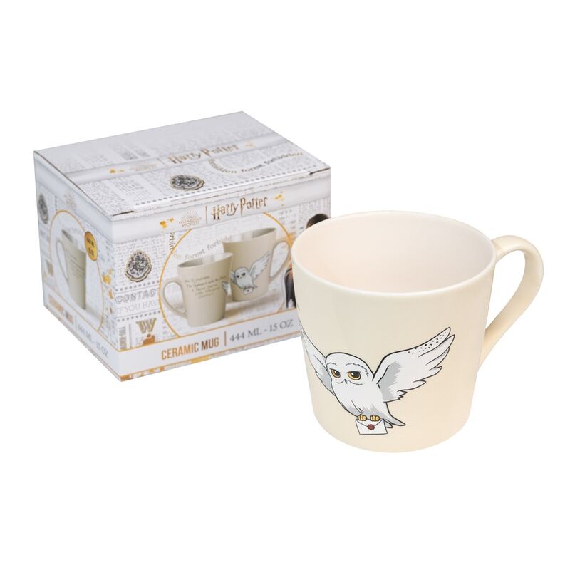 Taza crema de Hedwig de Harry Potter con una carta - 4