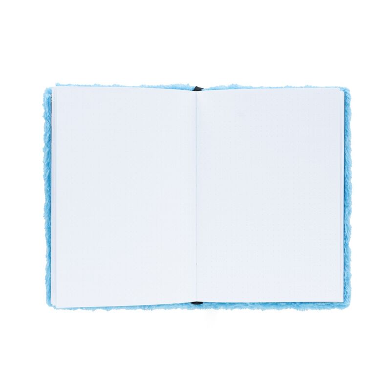 Cuaderno A5 azul de felpa del Monstruo de las Galletas - 4