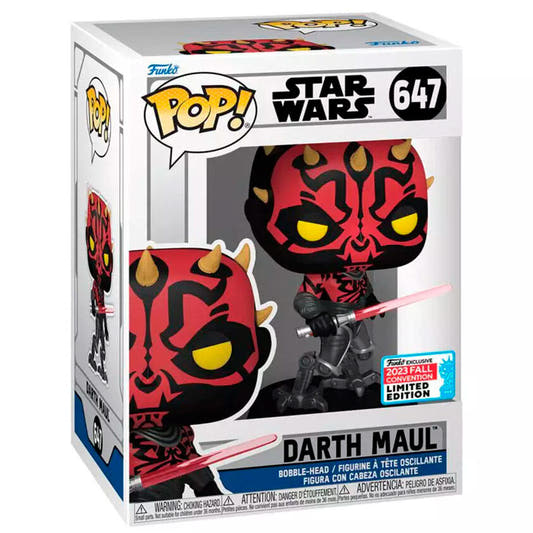 Figura Funko POP de Darth Maul Star Wars Exclusive en caja