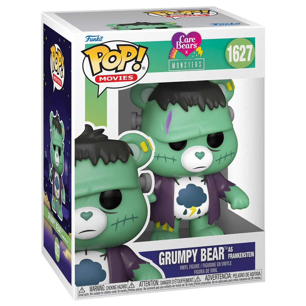 Figura Funko POP Grumpy Bear Frankenstein de Care Bears x Monsters en caja