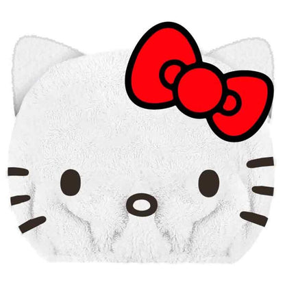 Toalla para el pelo Hello Kitty blanca con lazo rojo - 2