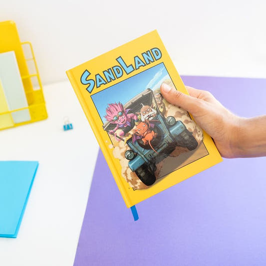 Cuaderno A5 ERIK de Sand Land con portada amarilla ilustrada - 5