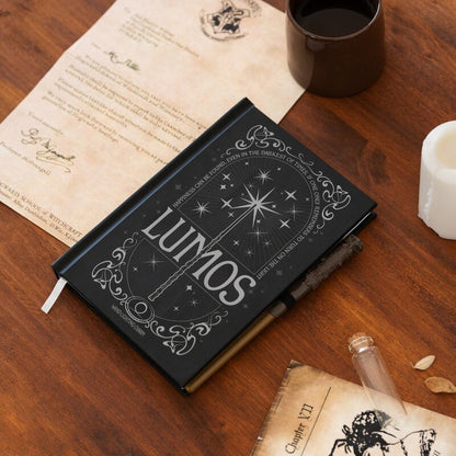 Cuaderno A5 Lumos de Harry Potter con cubierta negra iluminada - 5