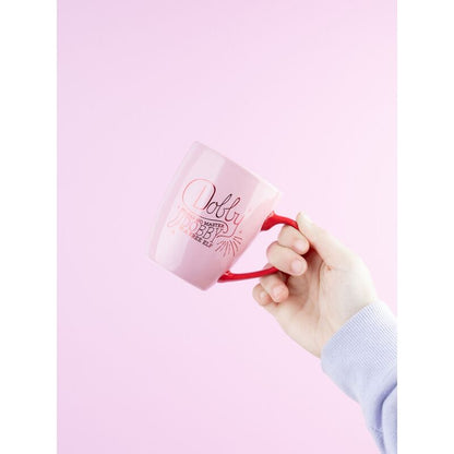 Taza rosa de cerámica de Dobby Harry Potter con tapa roja y figura 3D - 5