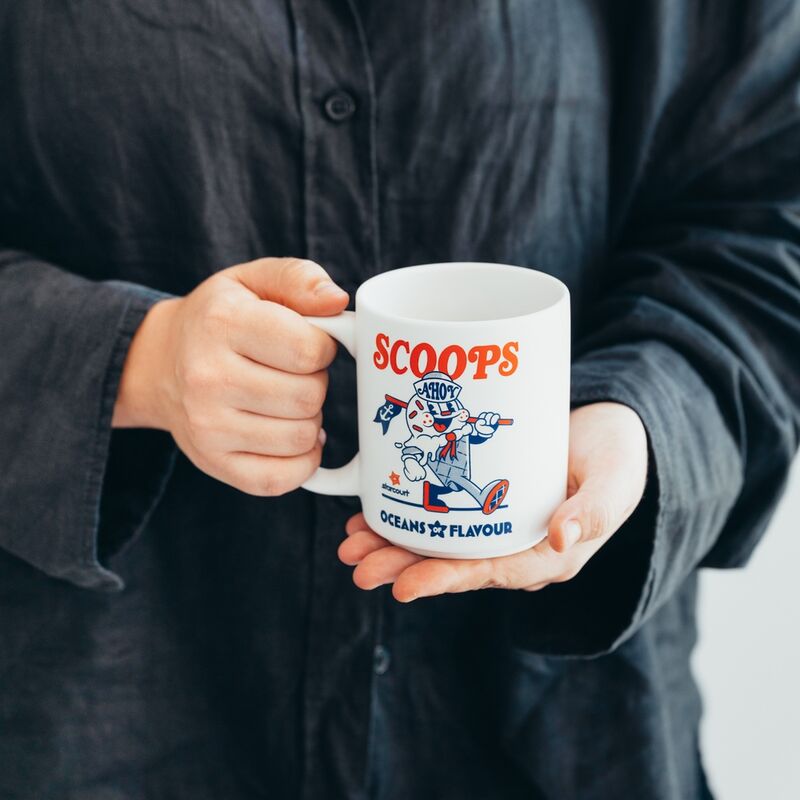 Taza blanca Scoops Ahoy de Stranger Things de 350 ml - 5