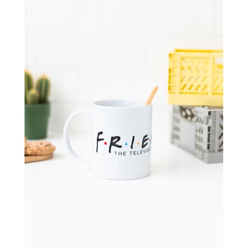 Taza blanca de cerámica Friends de 350 ml - 5