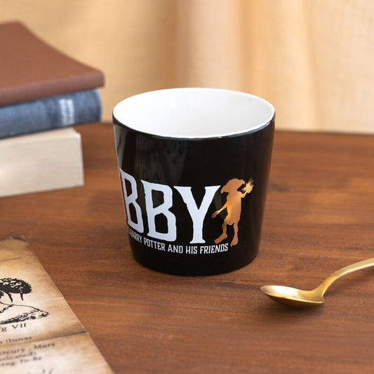 Taza negra de Dobby de Harry Potter con interior blanco - 5