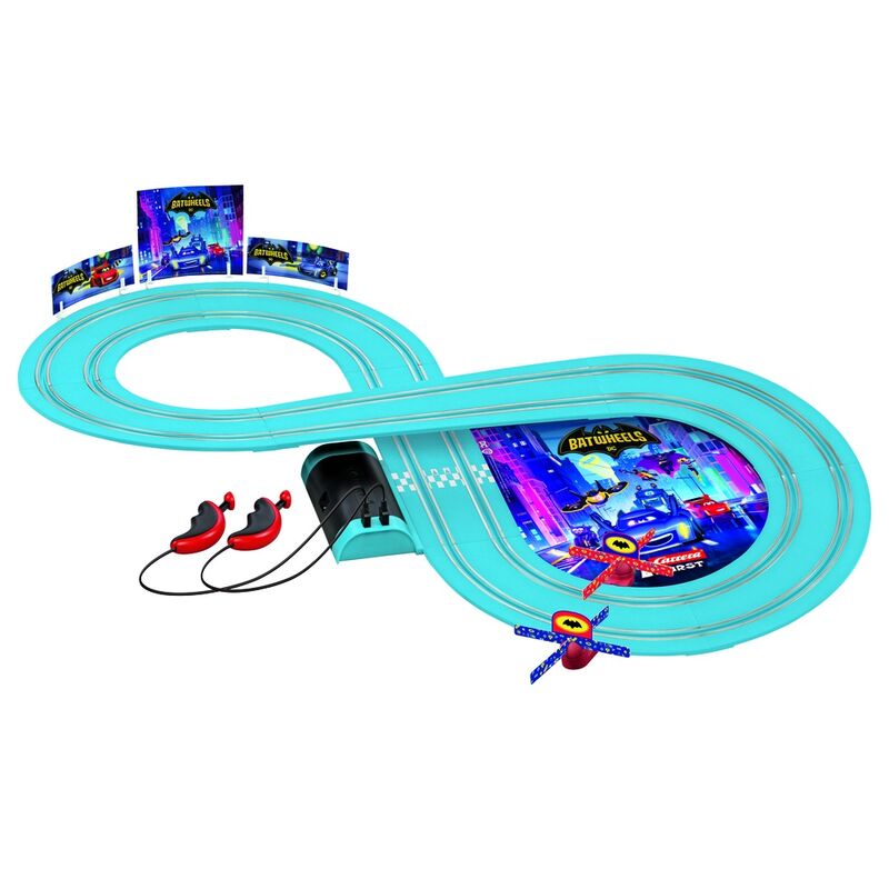 Circuito Carrera Batwheels DC Comics con dos coches y mandos - 2