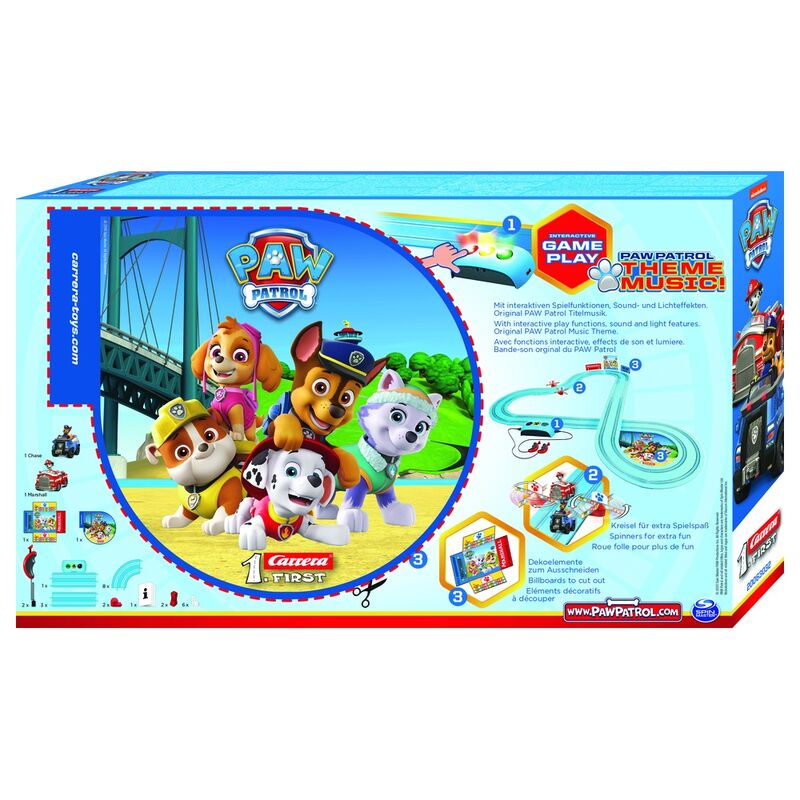 Circuito de carreras Carrera First Race N Rescue de Paw Patrol con Chase y Marshall - 3