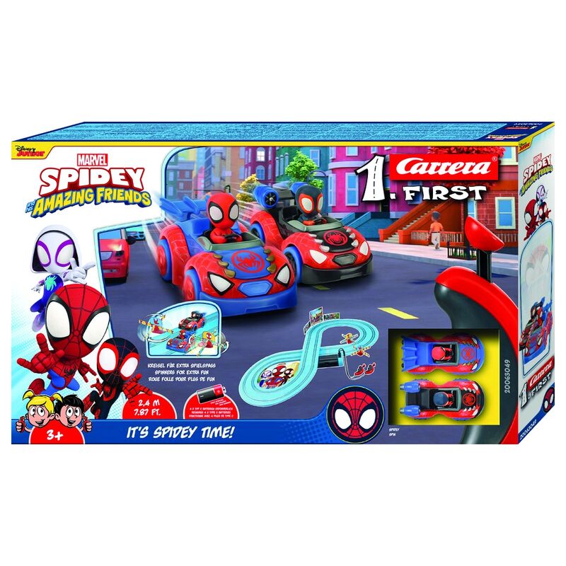 Circuito de carreras Carrera Spider-Man Marvel con dos coches - 4