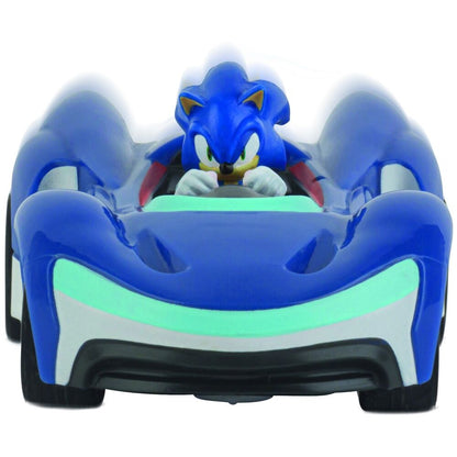 Coche radio control CARRERA RC de Sonic the Hedgehog azul con mando - 3