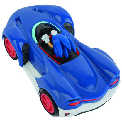 Coche radio control CARRERA RC de Sonic the Hedgehog azul con mando - 5