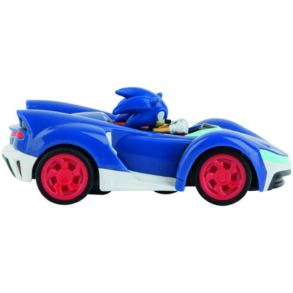 Coche radio control CARRERA RC de Sonic the Hedgehog azul con mando - 8