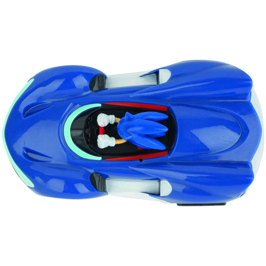 Coche radio control CARRERA RC de Sonic the Hedgehog azul con mando - 9