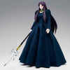 Figura articulada de Pandora de Saint Seiya con vestido azul oscuro y arma plateada