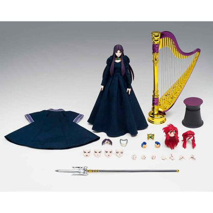 Figura articulada de Pandora de Saint Seiya con vestido azul oscuro y arma plateada - 2