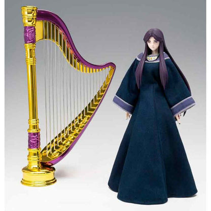 Figura articulada de Pandora de Saint Seiya con vestido azul oscuro y arma plateada - 3