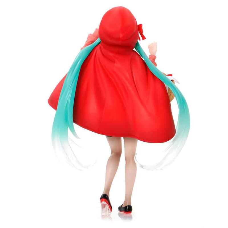 Figura de Hatsune Miku con capa roja y cesta - 3