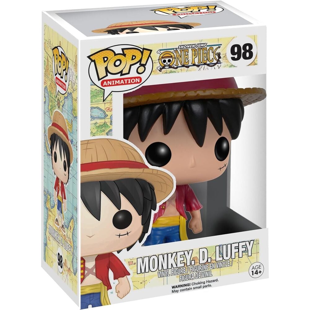 Figura Funko POP! de Monkey D. Luffy de One Piece en caja
