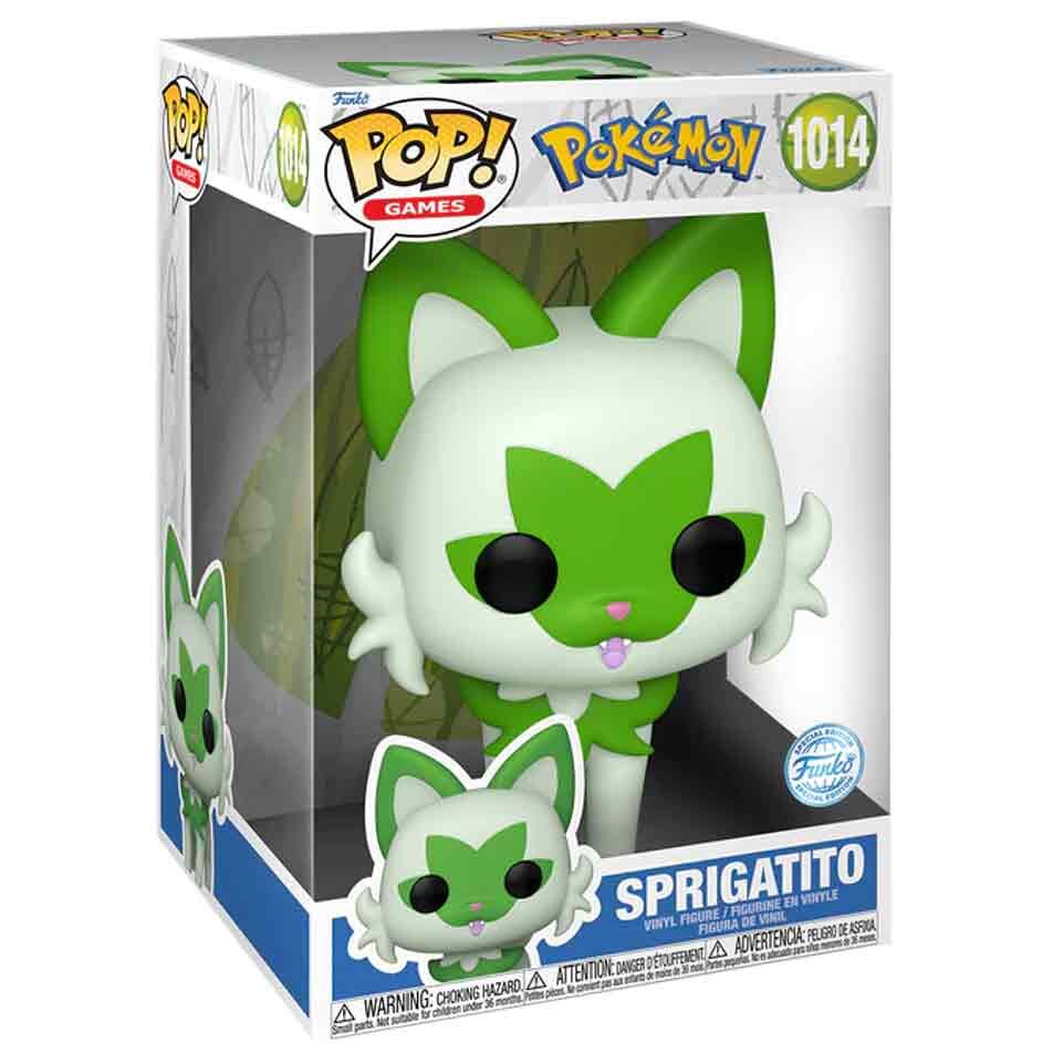 Figura Funko POP! Pokémon Sprigatito de 25 cm en caja