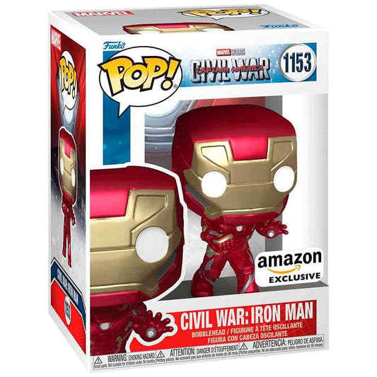 Figura Funko POP! de Iron Man de Civil War en caja