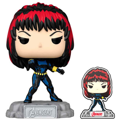 Figura Funko POP! de Black Widow de Avengers 60th Anniversary con pin en caja - 2