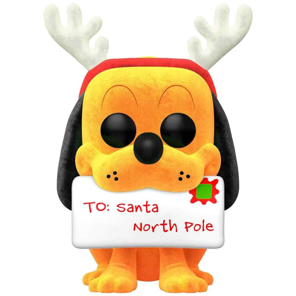 Figura Funko POP Disney Holiday Pluto flocked en caja - 2