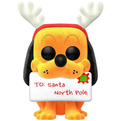Figura Funko POP Disney Holiday Pluto flocked en caja - 2