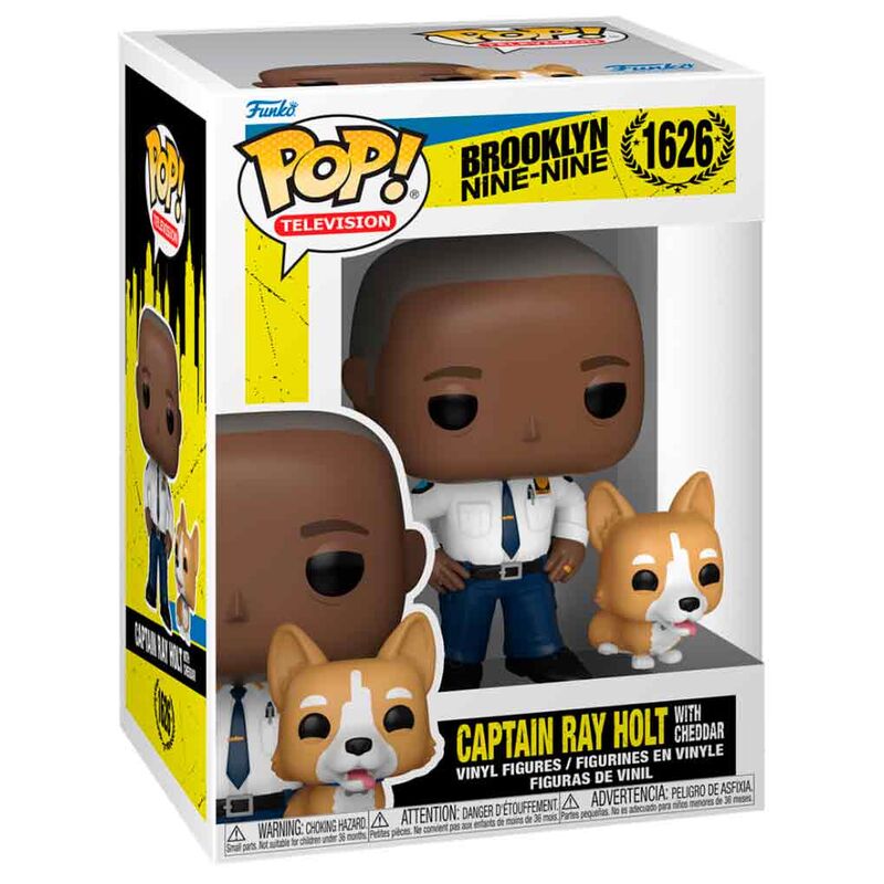 Figura Funko POP! de Captain Holt con Cheddar de Brooklyn Nine-Nine