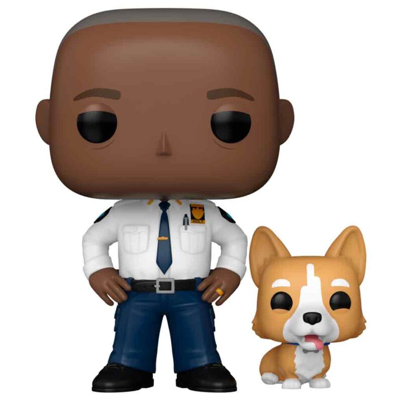Figura Funko POP! de Captain Holt con Cheddar de Brooklyn Nine-Nine - 2