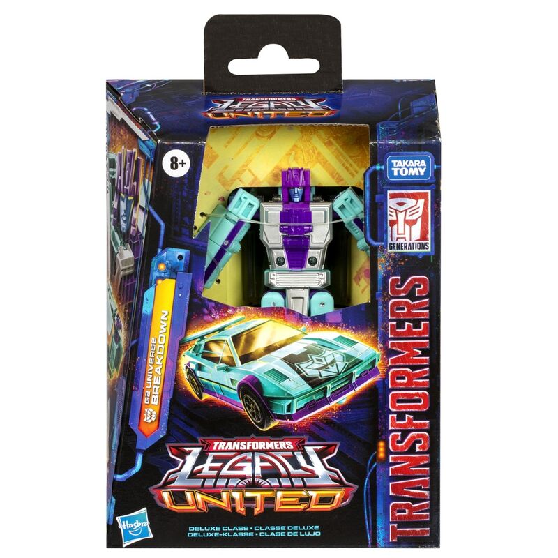 Figura Transformers Legacy United G2 Universe Breakdown en su caja