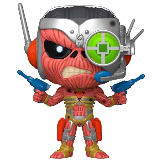 Figura Funko POP! Iron Maiden Cyborg Eddie con visor verde y detalles mecánicos