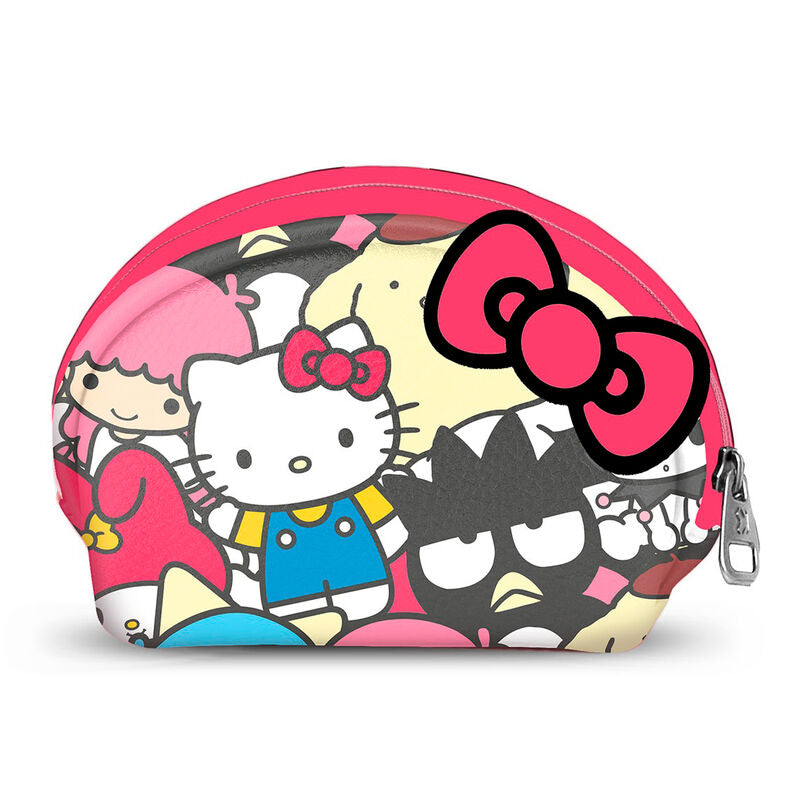 Monedero rosa Friends Hello Kitty con estampado de personajes
