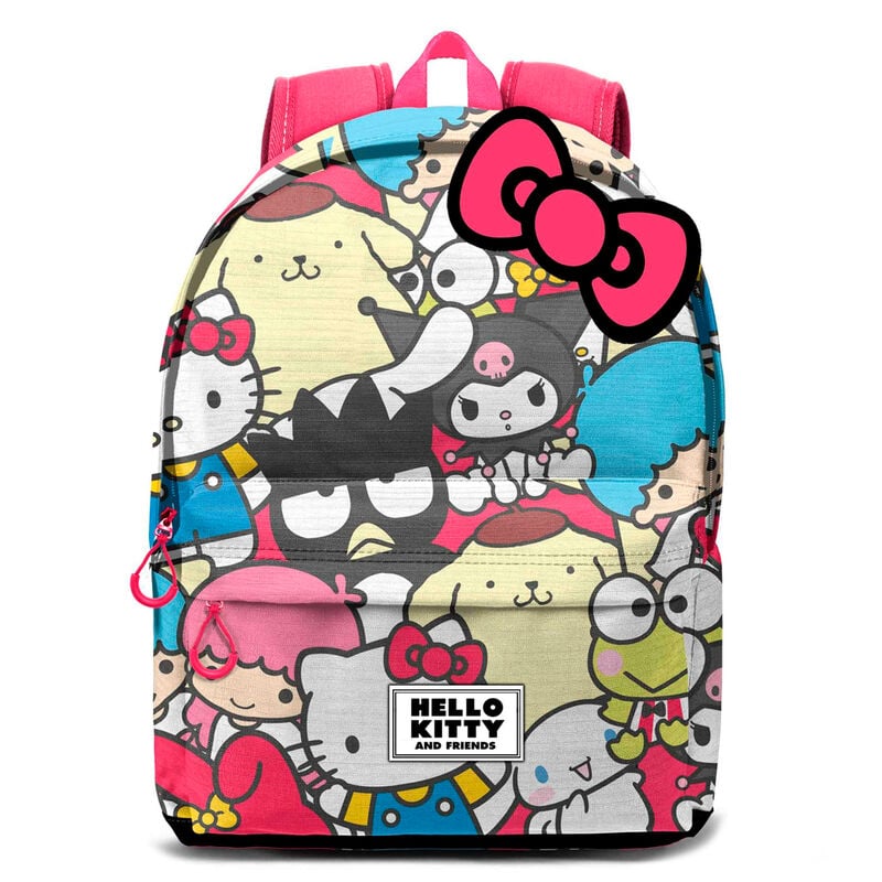 Mochila Friends Hello Kitty multicolor de 44 cm