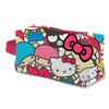 Neceser Friends Hello Kitty multicolor con cremallera rosa