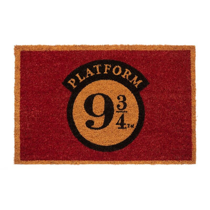 Felpudo granate de Harry Potter con emblema de la Plataforma 9¾