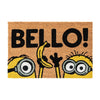 Felpudo de fibra de coco Minions con mensaje «Bello»