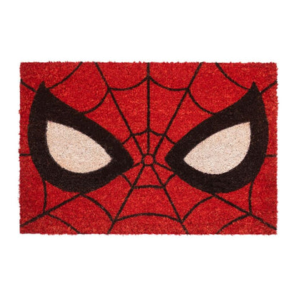 Felpudo rojo de Spider-Man Marvel con telaraña negra