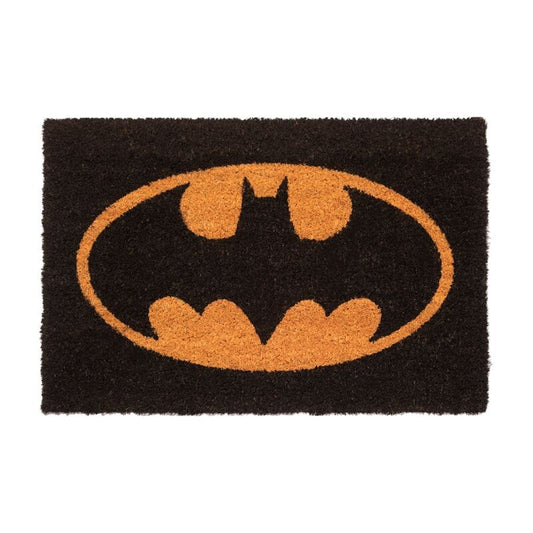 Felpudo negro con logo amarillo de Batman