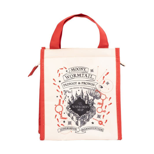 Bolsa portameriendas Harry Potter con diseño del Mapa del Merodeador