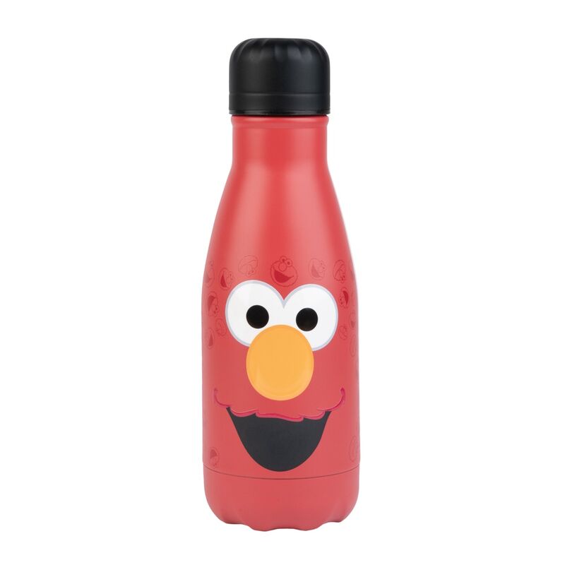 Botella roja de acero inoxidable de Elmo de Barrio Sésamo