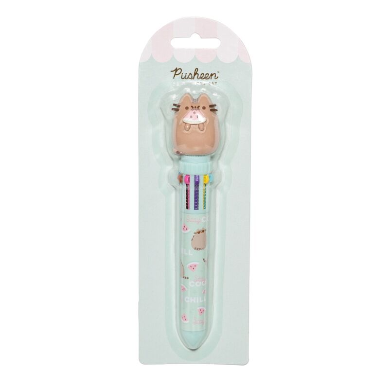 Bolígrafo 3D Pusheen Foodie Collection de 10 colores con topper de PVC