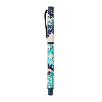 Bolígrafo ERIK con diseño de La Gran Ola de Kanagawa en tonos azules