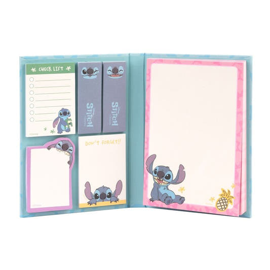 Cuaderno de notas adhesivas Stitch Disney con cinco formatos