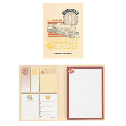 Cuaderno de notas adhesivas Harry Potter Plataforma 9 3/4 con diseño del Hogwarts Express