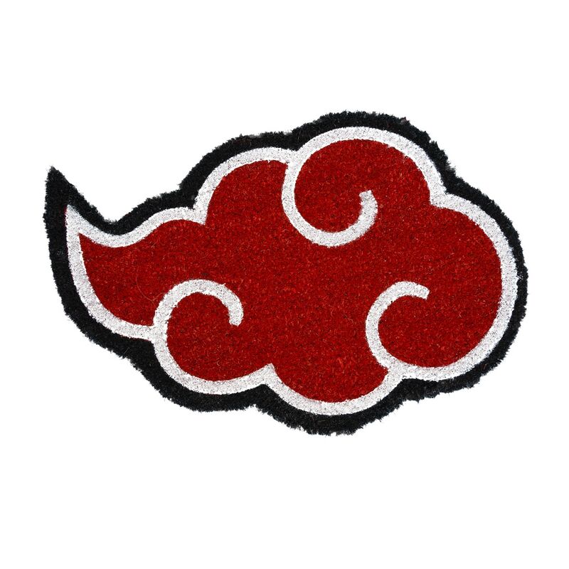 Felpudo Akatsuki de Naruto Shippuden con diseño de nube roja