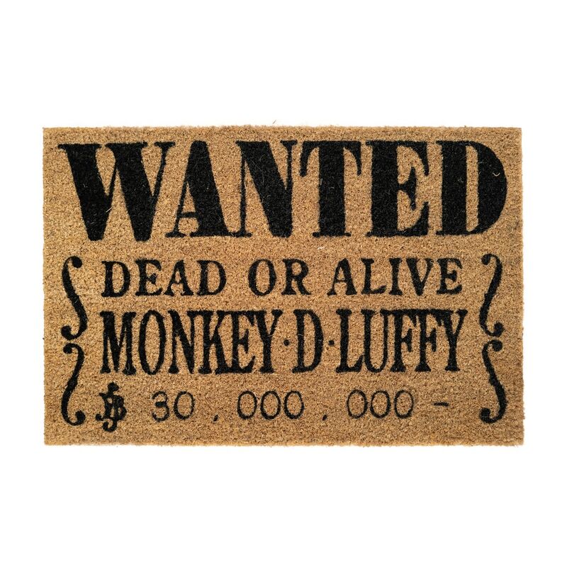 Felpudo Wanted de Monkey D. Luffy de One Piece