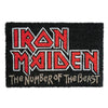 Felpudo negro de Iron Maiden The Number of the Beast